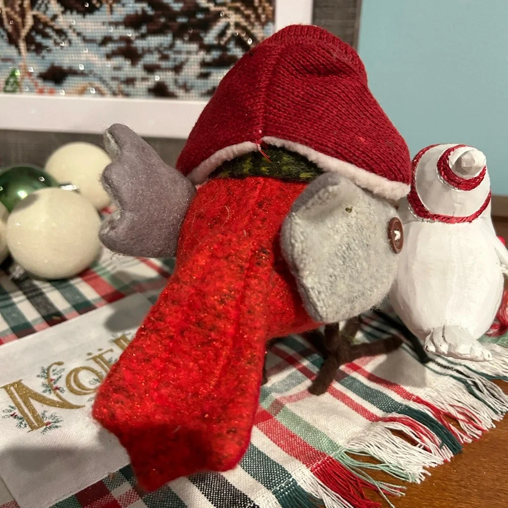 Rare Target Featherly Friends 2013 and resin Christmas bird
